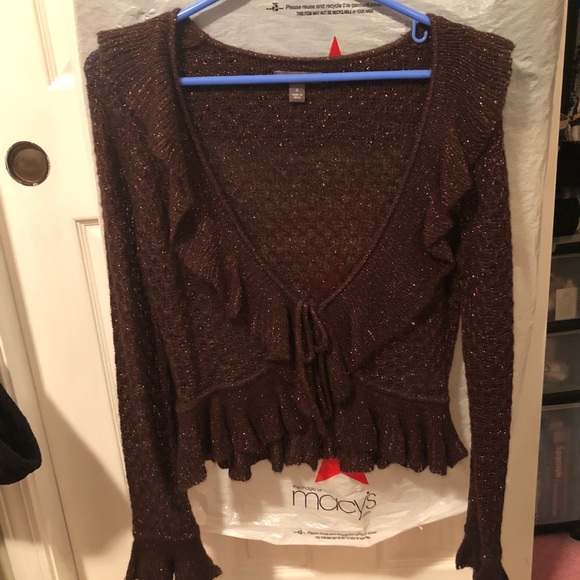 Brown sparkly top - Picture 3 of 3